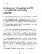 CI-81-08-1 — Energy Conservation Opportunities in Cold Storage Warehouses