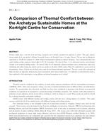 SA-12-C013 — A Comparison of Thermal Comfort Between the Archetype Sustainable Homes at the Kortright Centre for Conservation