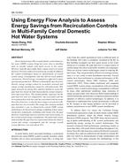 SA-12-002 — Using Energy Flow Analysis to Assess Energy Savings from Recirculation Controls in Multi-Family Central Domestic Hot Water Systems