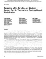 SA-12-C035 — Targeting a Net-Zero Energy Student Center: Part 1 – Thermal and Electrical Load Minimization