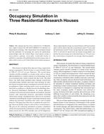 SA-12-025 — Occupancy Simulation in Three Residential Research Houses