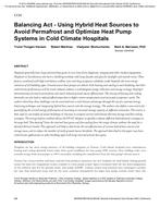 Balancing Act: Avoiding Ground-Source Permafrost and Optimizing Energy Storage in Heat Pump Systems for Cold-Climate Hospitals