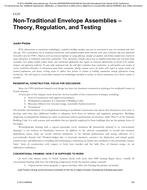 Non-Traditional Envelope Assemblies – Theory, Regulation, and Testing