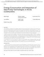 Integration of Heat Pumps and Other Energy Efficient Technologies in Arctic Communities