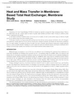 Heat and Mass Transfer in Membrane-Based Total Heat Exchanger, Membrane Study