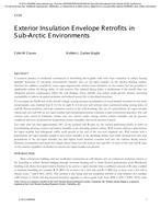 Exterior Insulation Envelope Retrofits in Sub-Arctic Environments
