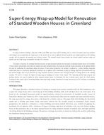 Super-energy Wrap-up Solution for Renovation of Standard Wooden Houses in Greenland