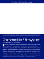 ASHRAE Technology Award: Geothermal for 5 Ecosystems