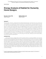 DA-13-C016 — Energy Analysis of Habitat for Humanity Home Designs