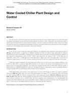 DA-13-C011 — Water Cooled Chiller Plant Design and Control