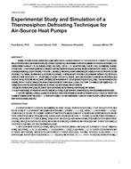 DA-13-C032 — Experimental Study and Simulation of a Thermosiphon Defrosting Technique for Air-Source Heat Pumps
