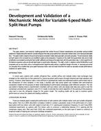 DA-13-C005 — Development and Validation of a Mechanistic Model for Variable-Speed Multi-Split Heat Pumps