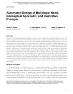 DA-13-C010 — Automated Design of Buildings: Need, Conceptual Approach, and Illustrative Example