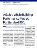 A Stable Whole Building Performance Method for Standard 90.1