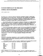 BO-75-08-2 — Characteristics of the Research Animal Bioenvironment