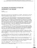 BO-75-09-2 — The Removal or Retarding of Frost on Supermarket-Type Freezers