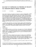 BO-2369 — The Effect of Temperature on Preferred Air Velocity for Sedentary Subjects Dressed in Shorts