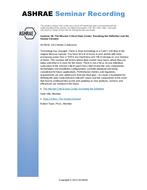 Seminar 48 — The Mission Critical Data Center: Resetting the Definition and the Human Element