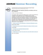 Seminar 44 — System and Components Performance and Efficiency with Low-GWP Refrigerants