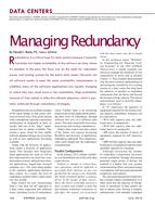 Data Centers: Managing Redundancy