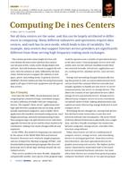 Data Centers: Computing Defines Centers