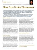 Data Centers: More Data Center Dimensions
