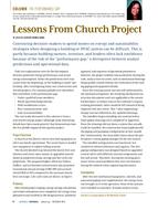 The Performance Gap: Lessons From Church Project