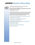 Seminar 19 — The New ASHRAE District Heating and District Cooling Design Guides, Part I (1267-RP)