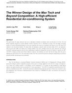 DE-13-C015 — The Winner Design of the Max Tech and Beyond Competition: A High-efficient Residential Air-conditioning System