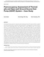 DE-13-C023 — Post-occupancy Assessment of Thermal-pile and Open-well Ground Source Heat Pump (GSHP) System — Case Study