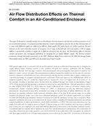 DE-13-C020 — Air Flow Distribution Effects on Thermal Comfort in an Air-Conditioned Enclosure