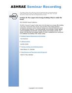 Seminar 28 — The Largest Zero-Energy Building:Ã‚Â  What is Under the Hood?