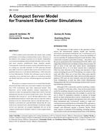DE-13-032 — A Compact Server Model for Transient Data Center Simulations