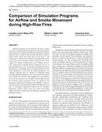 DE-13-014 — Comparison of Simulation Programs for Airflow and Smoke Movement during High-Rise Fires