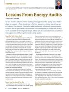 Engineer's Notebook: Lessons From Energy Audits