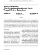 Moisture Modeling: Effective Moisture Penetration Depth Versus Effective Capacitance