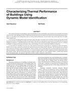 Characterizing Thermal Performance of Buildings Using Dynamic Model Identification
