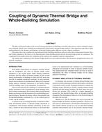Coupling of Dynamic Thermal Bridge and Whole-Building Simulation