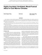 Highly Insulated, Ventilated, Wood-Framed Attics in Cool Marine Climates