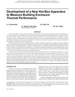Development of a New Hot Box Apparatus to Measure Building Enclosure Thermal Performance