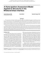 A Home Ignition Assessment Model Applied to Structures in the Wildland-Urban Interface