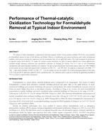 Performance of Thermal-catalytic Oxidization Technology for Formaldehyde Removal at Typical Indoor Environment
