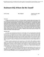 Bedroom IAQ: Where Do We Stand?