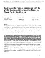 Environmental Factors Associated with the Winter-Season Microorganisms Found in Single Family Residences