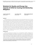 Modeled Air Quality and Energy Use Impacts of UVGI for Cooling Coil Biofouling Mitigation