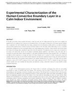 Experimental Characterization of the Human Convective Boundary Layer in a Calm Indoor Environment
