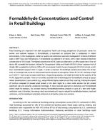 Formaldehyde Concentrations and Control in Retail Buildings