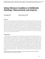 Indoor Moisture Conditions in Multifamily Dwellings: Measurements and Analysis