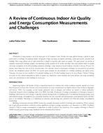 A Review of Continuous Indoor Air Quality and Energy Consumption Measurements and Challenges