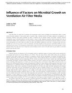 Influence of Factors on Microbial Growth on Ventilation Air Filter Media
